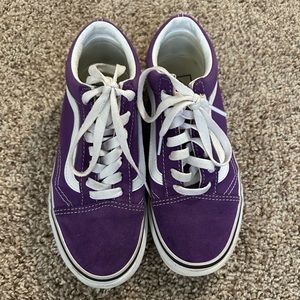 Purple Suede Vans — Women size 6